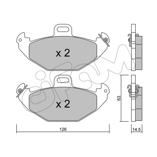 822-634-0 - Brake Pad Set, disc brake 