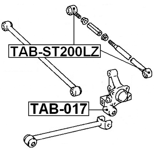 TAB-ST200LZ - Control Arm-/Trailing Arm Bush 