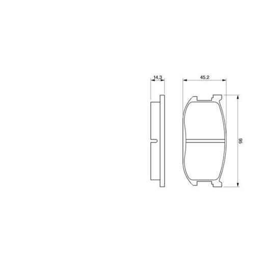 0 986 467 602 - Brake Pad Set, disc brake 