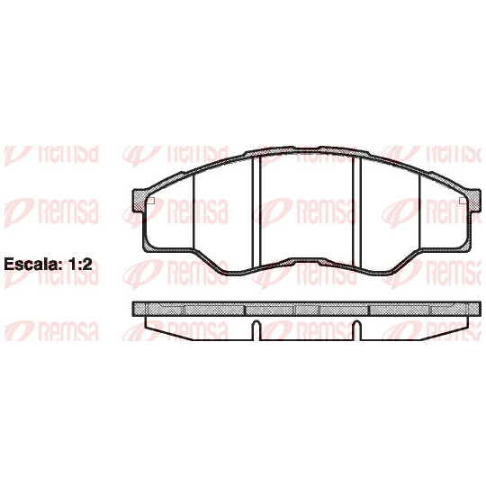 1266.00 - Brake Pad Set, disc brake 