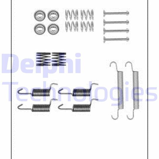 LY1386 - Accessory Kit, parking brake shoes 