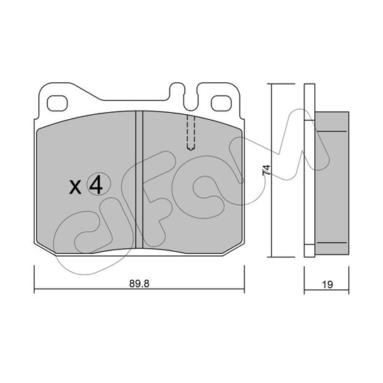 822-011-2 - Brake Pad Set, disc brake 