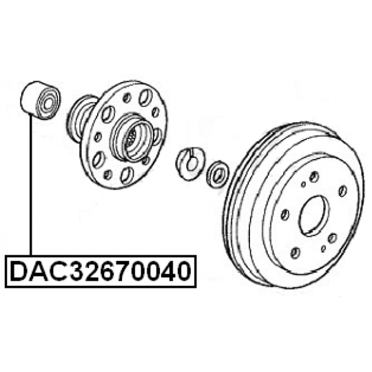 DAC32670040 - Hjullager 