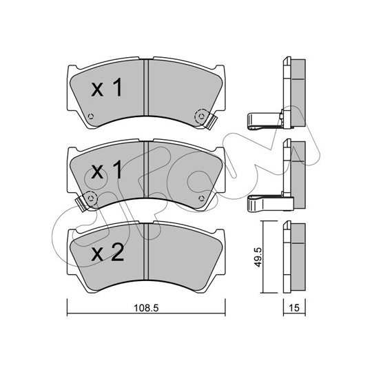 822-436-0 - Brake Pad Set, disc brake 
