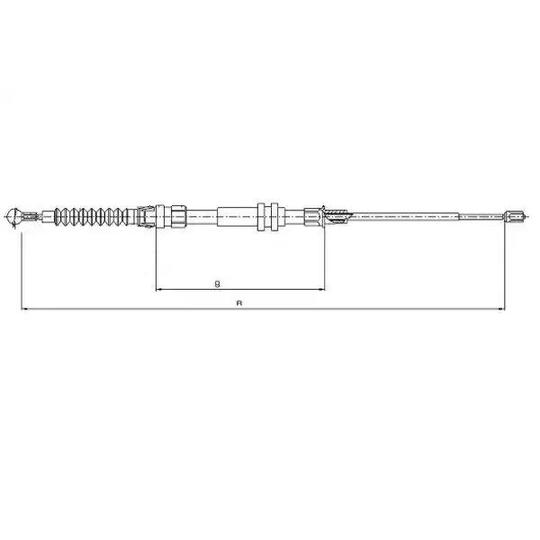 44044500 - Cable, parking brake 