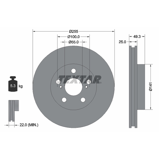 92225003 - Brake Disc 