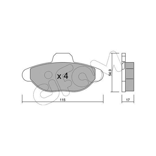 822-137-0 - Brake Pad Set, disc brake 