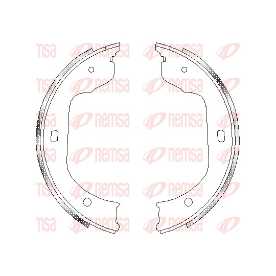 4740.00 - Brake Shoe Set, parking brake 