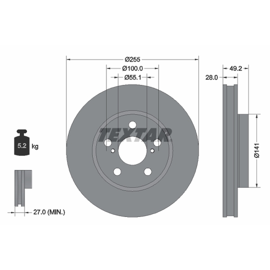 92077500 - Brake Disc 