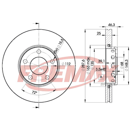 BD-4063 - Brake Disc 