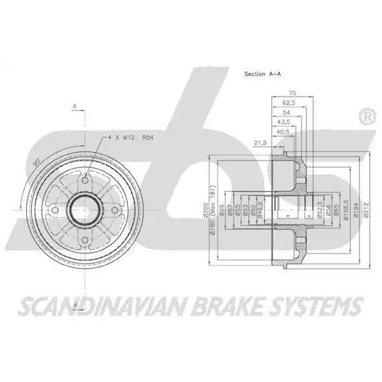 1825253709 - Brake Drum 