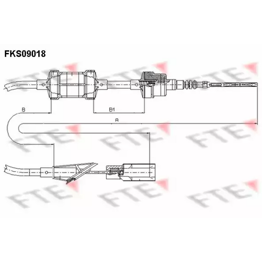 FKS09018 - Clutch Cable 