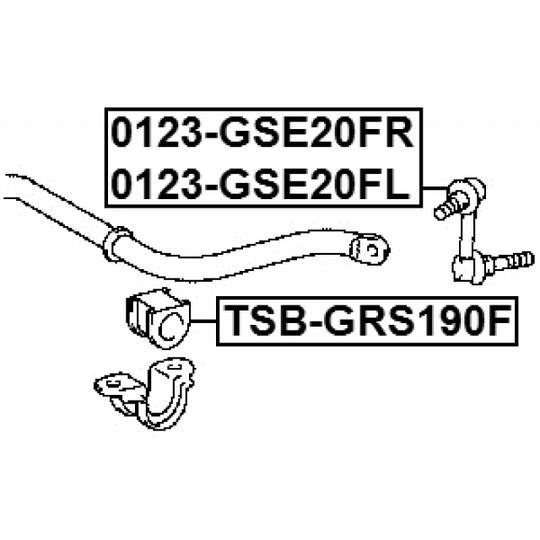 0123-GSE20FR - Rod/Strut, stabiliser 