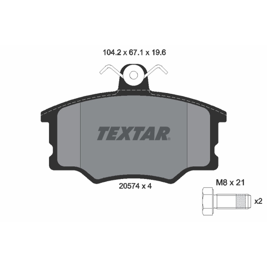 2057402 - Brake Pad Set, disc brake 