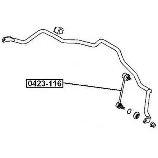 0423-116 - Rod/Strut, stabiliser 