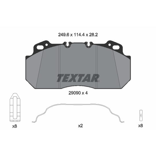 2909006 - Brake Pad Set, disc brake 