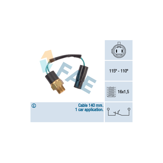 36630 - Temperature Switch, radiator fan 