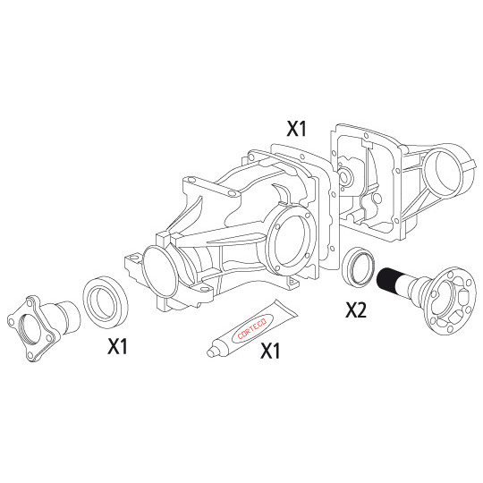 19536199 - Gasket Set, differential 