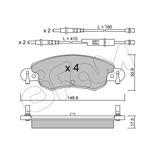 822-330-0 - Brake Pad Set, disc brake 