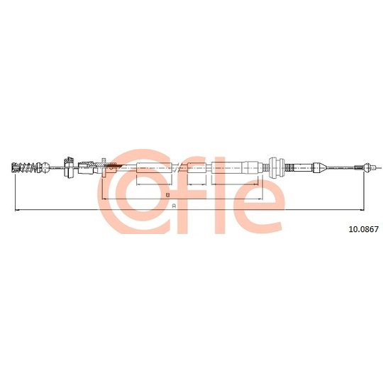 10.0867 - Accelerator Cable 