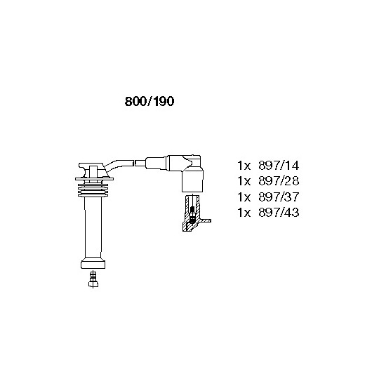 800/190 - Ignition Cable Kit 