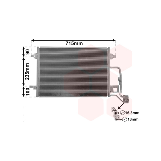 58005189 - Condenser, air conditioning 