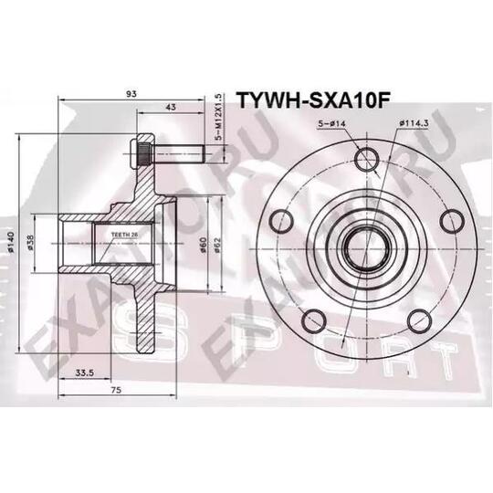 TYWH-SXA10F - Wheel hub 