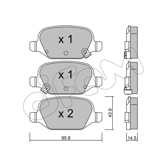 822-324-5 - Brake Pad Set, disc brake 