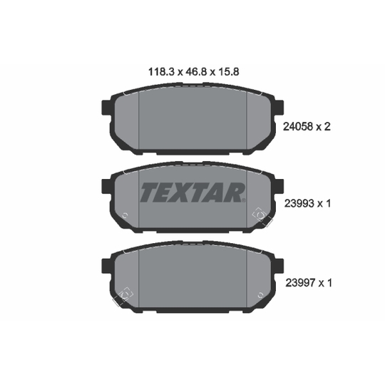 2405801 - Brake Pad Set, disc brake 