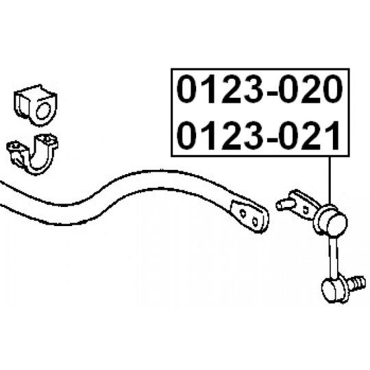 0123-021 - Rod/Strut, stabiliser 