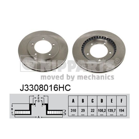 J3308016HC - Brake Disc 