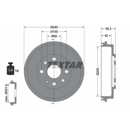 94028500 - Brake Drum 