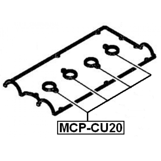 MCP-CU20 - Tätning, tändstiftssäte 