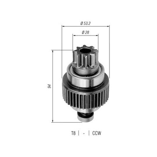 940113020251 - Starter pinion 