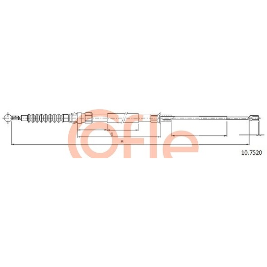 10.7520 - Cable, parking brake 