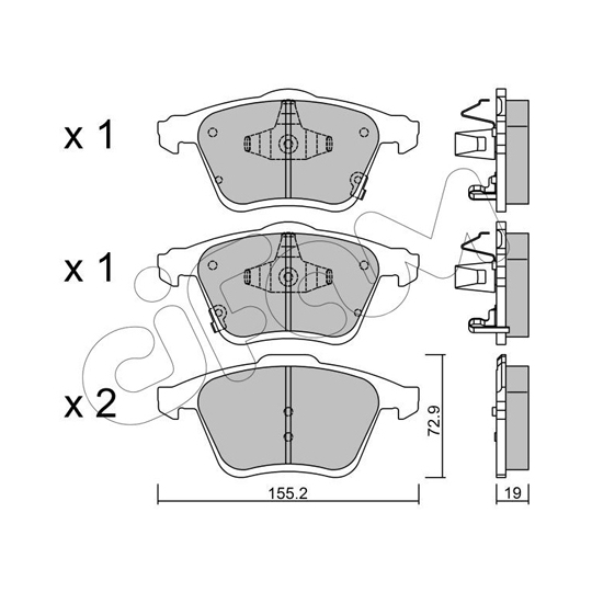 822-805-0 - Brake Pad Set, disc brake 