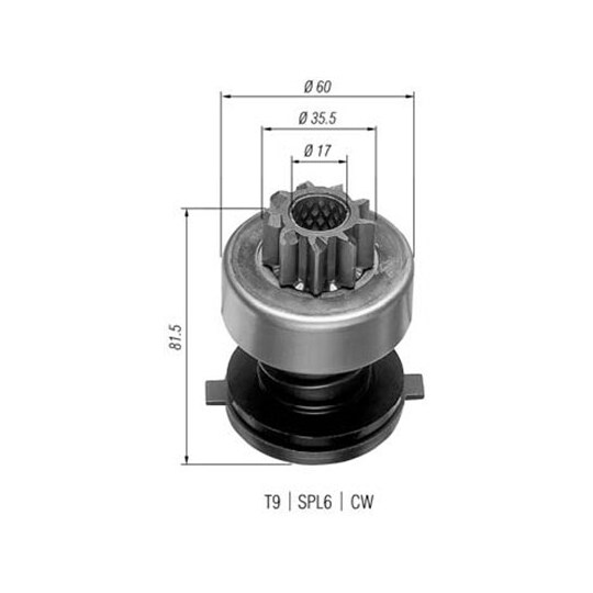 940113020180 - Starter pinion 