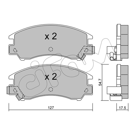 822-241-0 - Brake Pad Set, disc brake 