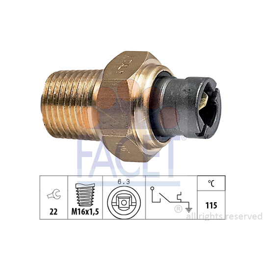 7.4000 - Temperature Switch, coolant warning lamp 
