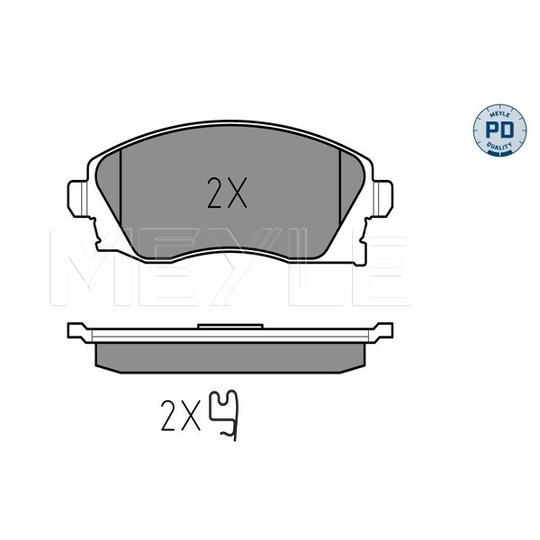 025 232 2517/PD - Brake Pad Set, disc brake 