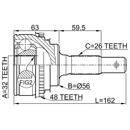 0110-AT190A48 - Joint, drive shaft 