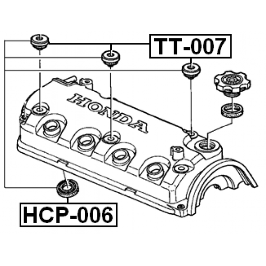HCP-006 - Tätning, tändstiftssäte 
