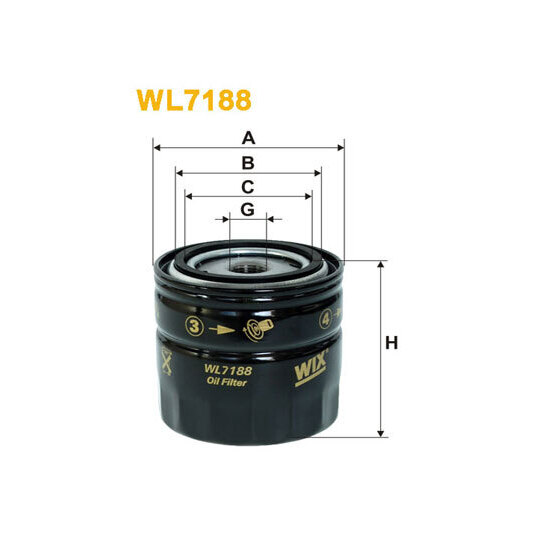 WL7188 - Oil filter 