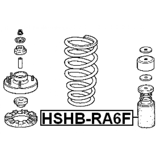 HSHB-RA6F - Protective Cap/Bellow, shock absorber 