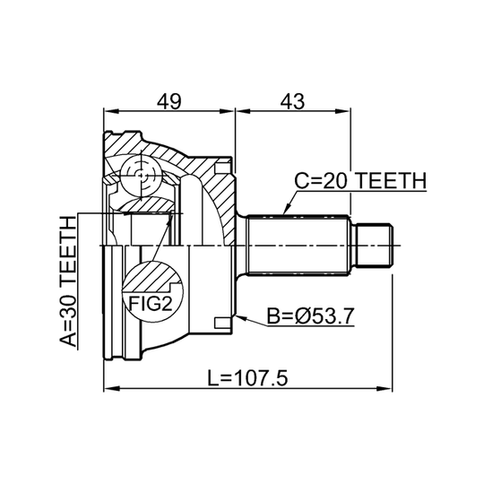 2310-035 - Joint Kit, drive shaft 