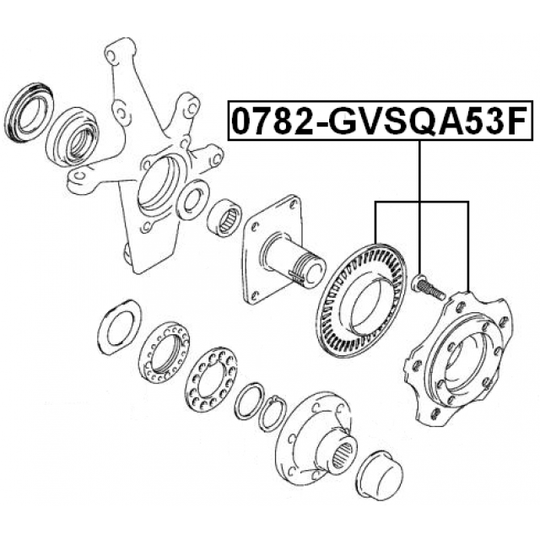 0782-GVSQA53F - Wheel hub 