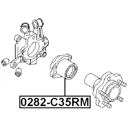 0282-C35RM - Wheel hub 