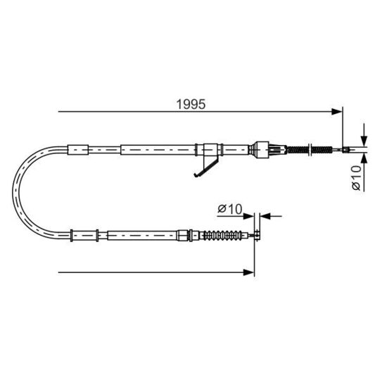 1 987 482 069 - Cable, parking brake 