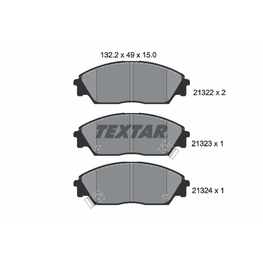 2132201 - Brake Pad Set, disc brake 