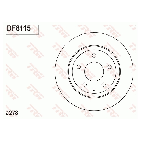 DF8115 - Brake Disc 